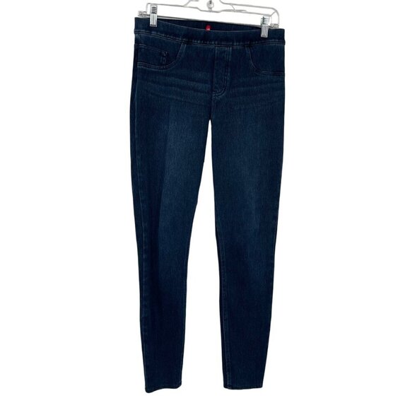 Spanx Jean-ish Ankle Leggings Women's M Blue Twilight Rinse Shaping Flattering - Picture 1 of 12